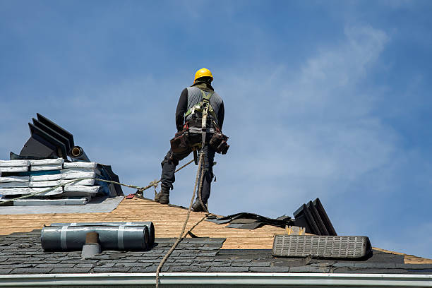 Professional Roof Installation technician working in Half Moon Bay, CA